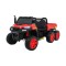 Джип на акумулятор 4x6 шестиколісний двомісний Ramiz Farmer Truck, червоний