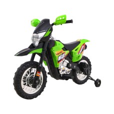 Мотоцикл на акумулятор Ramiz Cross, зелено-чорний