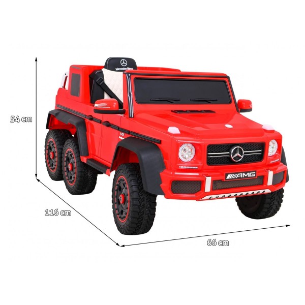 Джип на акумуляторі Mercedes AMG G63, червоний