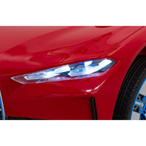 Автомобіль на акумуляторі BMW i4, червоний