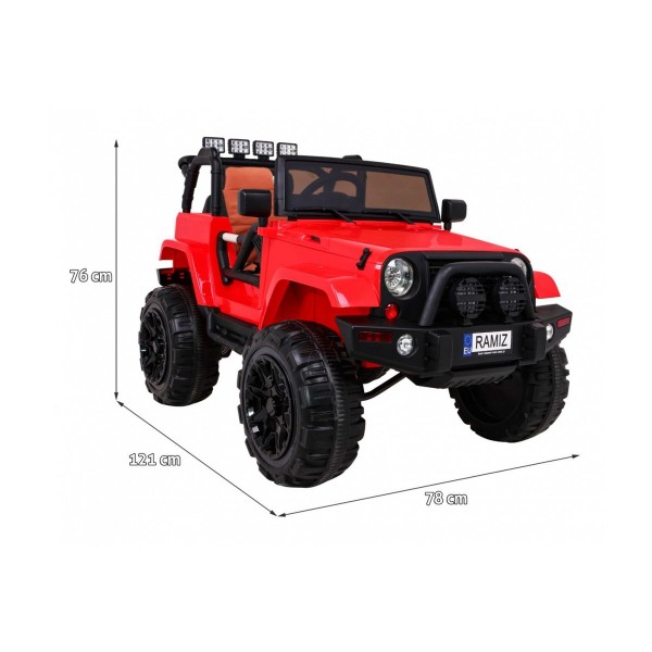 Джип на акумулятор Ramiz All Terrain, червоний