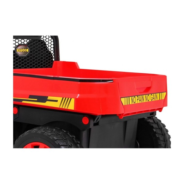Джип на акумулятор 4x6 шестиколісний двомісний Ramiz Farmer Truck, червоний