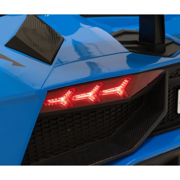 Автомобіль на акумуляторі двомісний Lamborghini Aventador SV Strong, блакитний