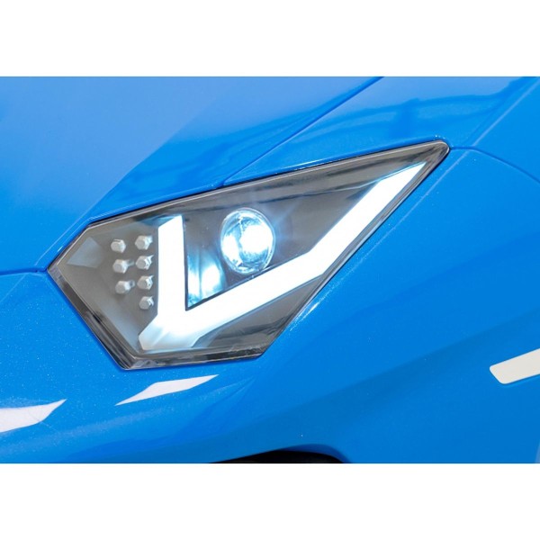 Автомобіль на акумуляторі двомісний Lamborghini Aventador SV Strong, блакитний