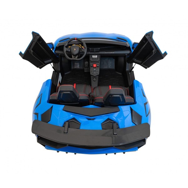 Автомобіль на акумуляторі двомісний Lamborghini Aventador SV Strong, блакитний