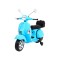 Дитячий скутер на акумуляторі Skuter Vespa, блакитний