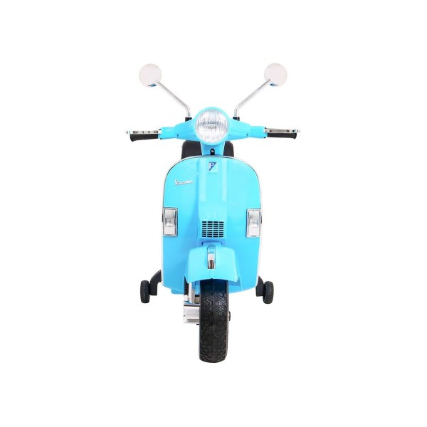 Дитячий скутер на акумуляторі Skuter Vespa, блакитний