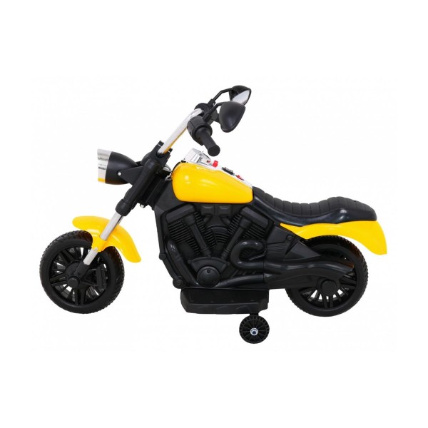 Мотоцикл на акумулятор Ramiz Chopper V-Max, жовтий