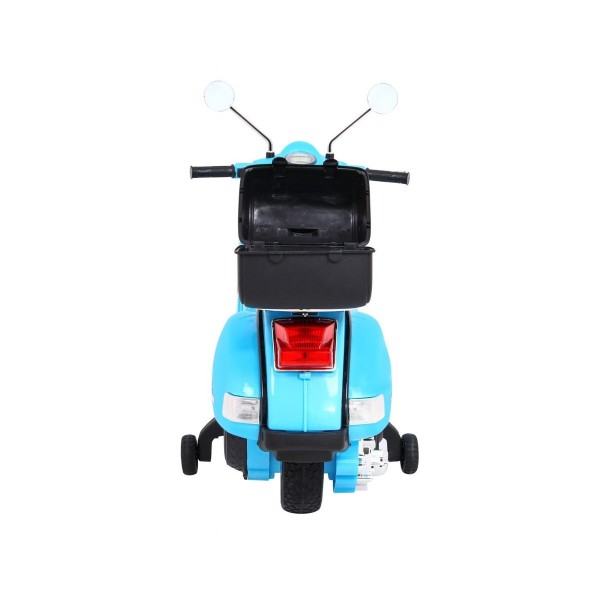Дитячий скутер на акумуляторі Skuter Vespa, блакитний