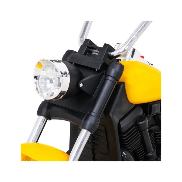 Мотоцикл на акумулятор Ramiz Chopper V-Max, жовтий