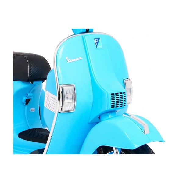 Дитячий скутер на акумуляторі Skuter Vespa, блакитний