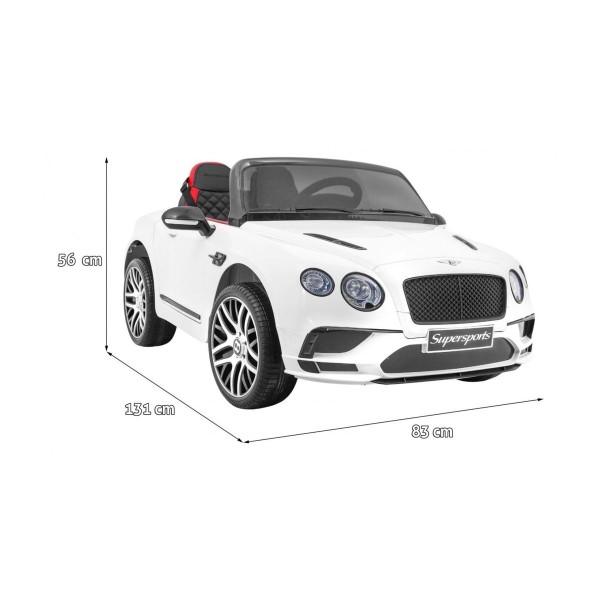 Автомобіль на акумулятор Bentley Continental, білий