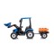 Трактор з причіпом на акумуляторі MEGA Traktor D68, блакитний
