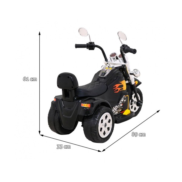 Мотоцикл на акумулятор Ramiz Hot Chopper, чорний