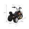 Мотоцикл на акумулятор Ramiz Hot Chopper, чорний