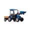 Трактор з причіпом на акумуляторі MEGA Traktor D68, блакитний
