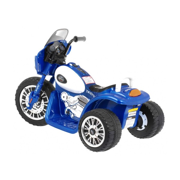 Мотоцикл на акумулятор триколісний Ramiz Chopper, блакитний
