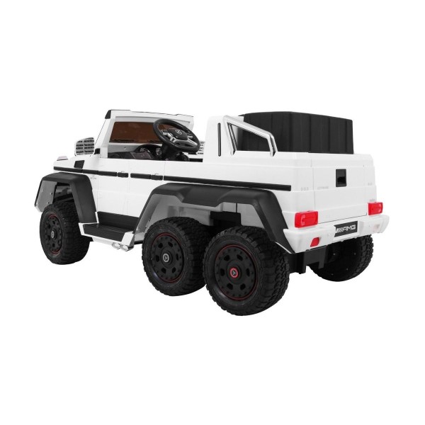 Джип на акумуляторі шестиколісний 6x6 Auto Mercedes G63, білий