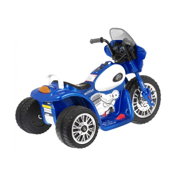 Мотоцикл на акумулятор триколісний Ramiz Chopper, блакитний