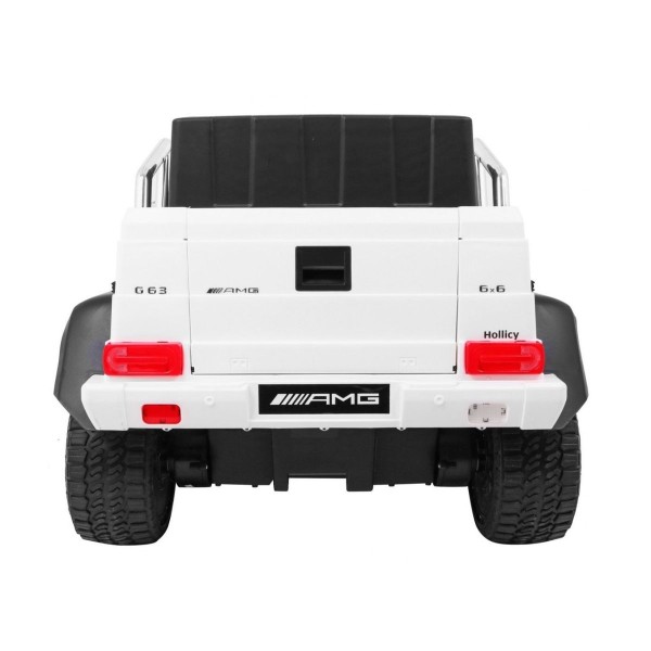 Джип на акумуляторі шестиколісний 6x6 Auto Mercedes G63, білий