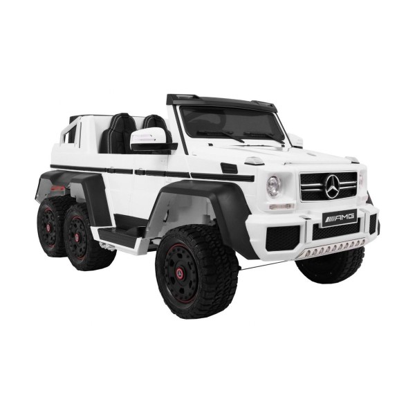 Джип на акумуляторі шестиколісний 6x6 Auto Mercedes G63, білий
