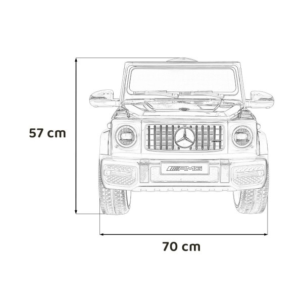 Джип на акумуляторі Mercedes AMG G63, білий