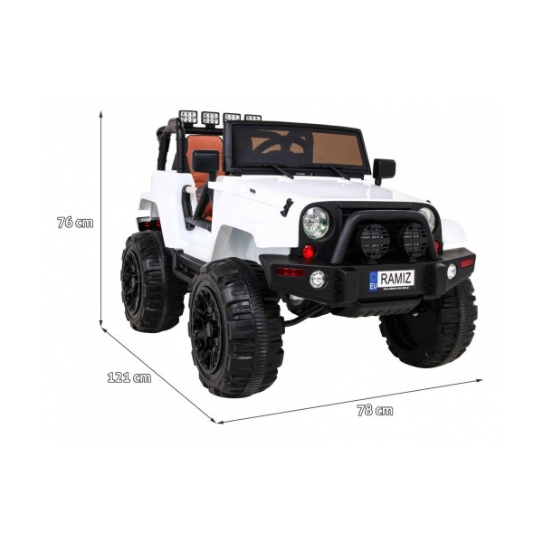 Джип на акумулятор Ramiz All Terrain, білий