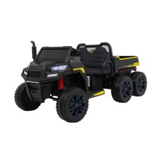 Джип на акумулятор 4x6 шестиколісний двомісний Ramiz Farmer Truck, чорний