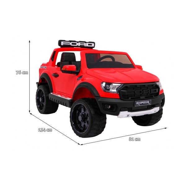 Джип на акумулятор Ford Ranger Raptor, червоний