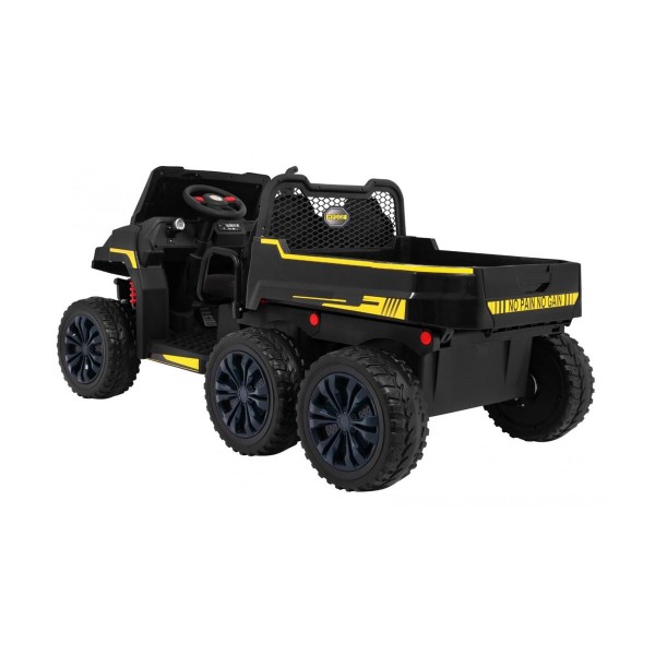Джип на акумулятор 4x6 шестиколісний двомісний Ramiz Farmer Truck, чорний