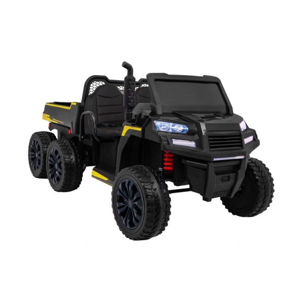 Джип на акумулятор 4x6 шестиколісний двомісний Ramiz Farmer Truck, чорний