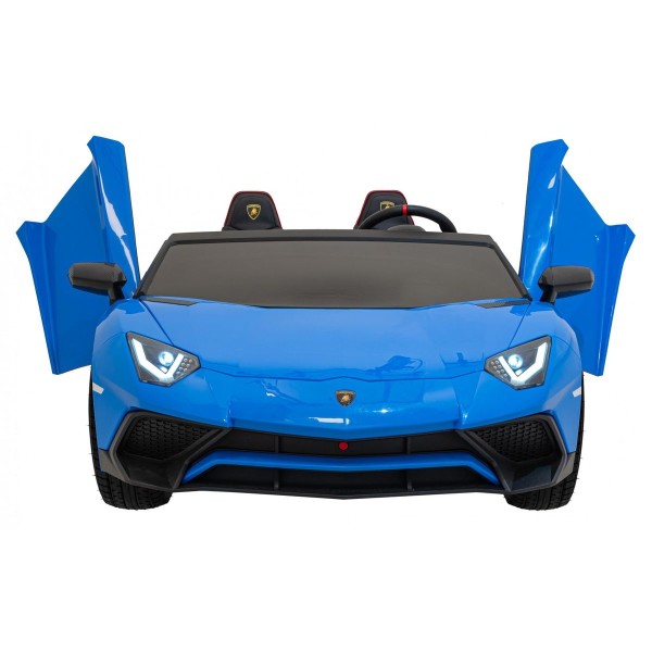 Автомобіль на акумуляторі двомісний Lamborghini Aventador SV Strong, блакитний