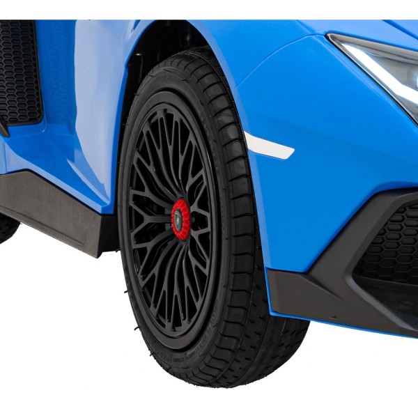 Автомобіль на акумуляторі двомісний Lamborghini Aventador SV Strong, блакитний