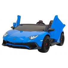 Автомобіль на акумуляторі двомісний Lamborghini Aventador SV Strong, блакитний
