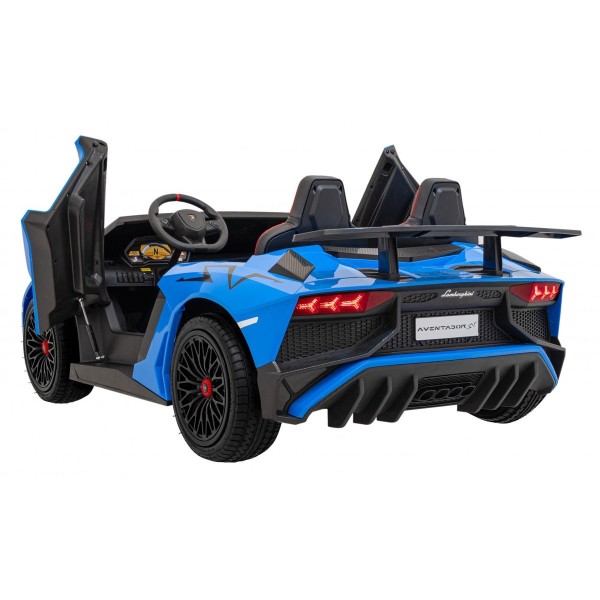 Автомобіль на акумуляторі двомісний Lamborghini Aventador SV Strong, блакитний