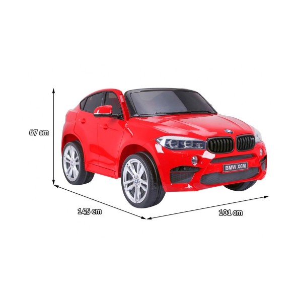 Автомобіль на акумуляторі BMW X6M XXL, червоний