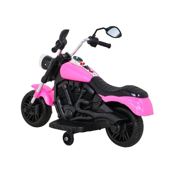 Мотоцикл на акумулятор Ramiz Chopper V-Max, рожевий