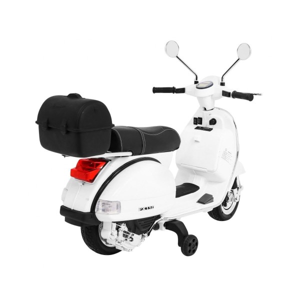 Дитячий скутер на акумуляторі Skuter Vespa, білий