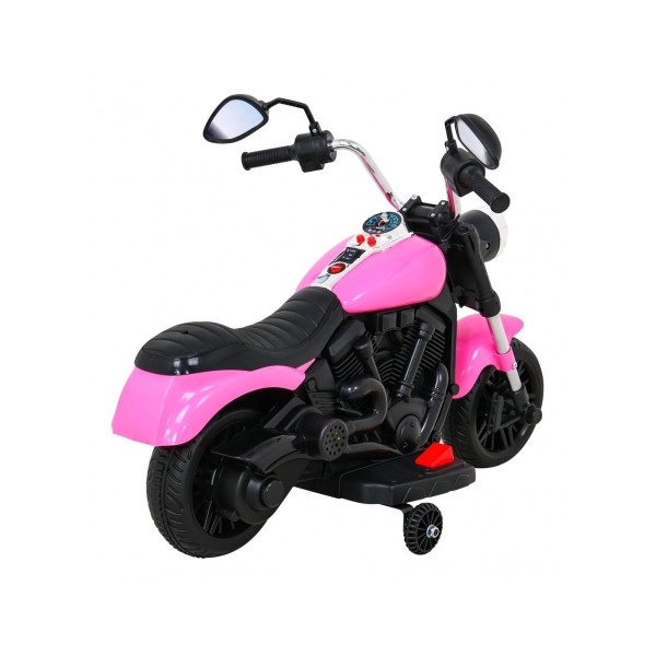 Мотоцикл на акумулятор Ramiz Chopper V-Max, рожевий
