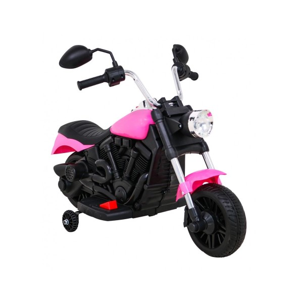 Мотоцикл на акумулятор Ramiz Chopper V-Max, рожевий