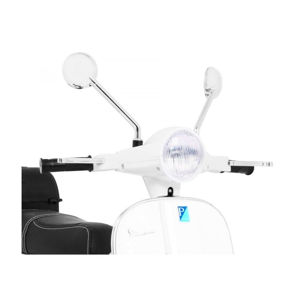 Дитячий скутер на акумуляторі Skuter Vespa, білий