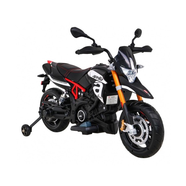 Мотоцикл на акумуляторі Aprilia, чорний