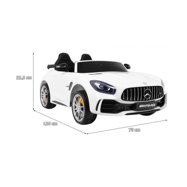 Автомобіль на акумуляторі 4x4 Mercedes-Benz GT R, лакований, білий