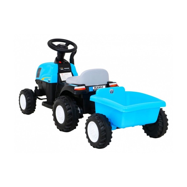 Трактор з причіпом на акумуляторі Ramiz New Holland T7