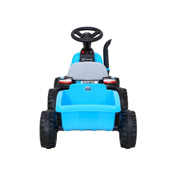 Трактор з причіпом на акумуляторі Ramiz New Holland T7