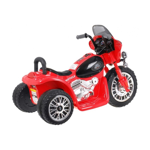 Мотоцикл на акумулятор триколісний Ramiz Chopper, червоний