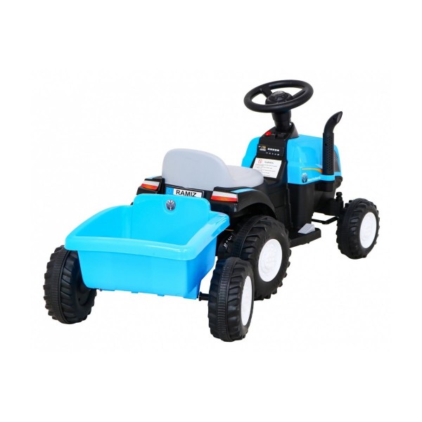 Трактор з причіпом на акумуляторі Ramiz New Holland T7