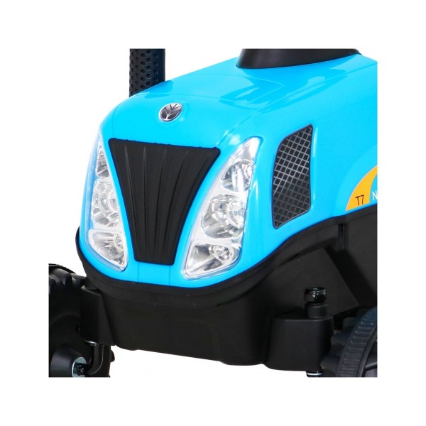 Трактор з причіпом на акумуляторі Ramiz New Holland T7