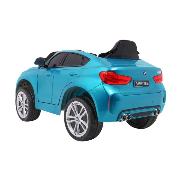 Автомобіль на акумуляторі BMW X6M, лакований, блакитний