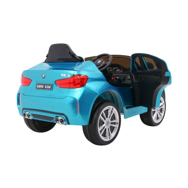 Автомобіль на акумуляторі BMW X6M, лакований, блакитний